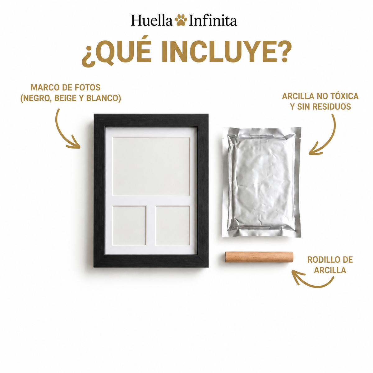 Huella Infinita — Su patita en arcilla, para siempre